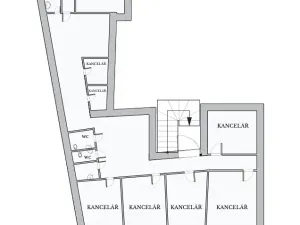 Pronájem kanceláře, Brno, Dominikánské náměstí, 380 m2