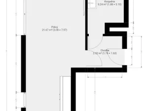 Pronájem bytu 1+kk, Brno - Žebětín, Žabí, 40 m2
