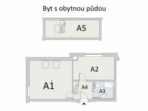 Pronájem bytu 2+kk, Nový Bor, Prokopa Velikého, 55 m2