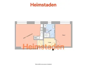 Pronájem bytu 2+kk, Havířov - Prostřední Suchá, Kapitána Jasioka, 49 m2