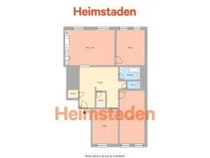 Pronájem bytu 4+kk, Ostrava - Poruba, Hlavní třída, 118 m2