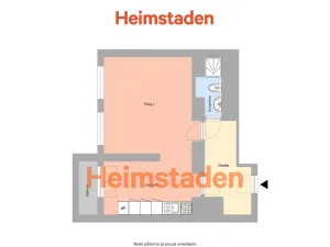 Pronájem bytu 1+kk, Ostrava - Poruba, Porubská, 47 m2