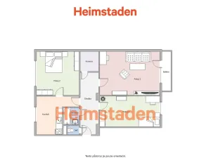 Pronájem bytu 3+1, Frýdek-Místek - Místek, Ostravská, 69 m2
