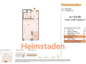 Pronájem bytu 1+kk, Praha - Holešovice, Vrbenského, 37 m2