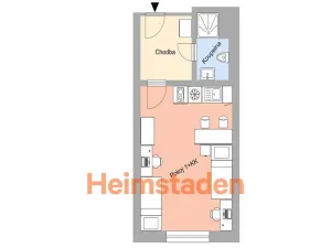 Pronájem bytu 1+kk, Plzeň - Jižní Předměstí, Magisterská, 27 m2