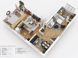 Prodej bytu 3+1, Kladno - Kročehlavy, Bělehradská, 70 m2