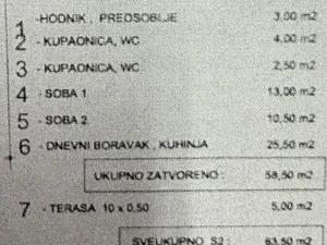 Prodej bytu 3+kk, Novalja, Chorvatsko, 60 m2