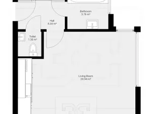 Pronájem bytu 1+kk, Hradec Králové, Na Střezině, 36 m2