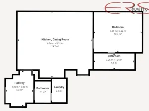 Pronájem bytu 2+kk, Jablonec nad Nisou, Komenského, 54 m2