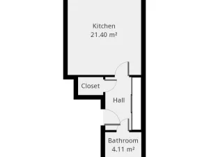 Pronájem bytu 1+kk, Praha - Zličín, Milotická, 36 m2
