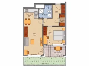 Prodej bytu 2+kk, Praha - Stodůlky, Svitákova, 57 m2