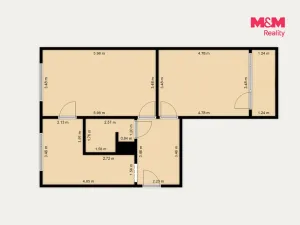 Prodej bytu 2+1, Aš, Hlavní, 61 m2