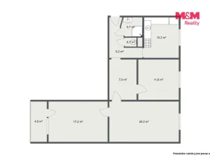 Prodej bytu 3+1, Chodov, Dukelských hrdinů, 81 m2