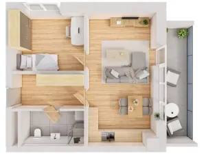 Prodej bytu 2+kk, Hořice, 49 m2
