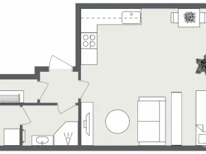 Pronájem bytu 1+kk, Ostrava - Moravská Ostrava, Jílová, 37 m2