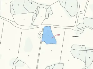 Dražba pozemku, Kadov, 3469 m2