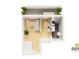 Pronájem bytu 1+kk, Zlín, Ševcovská, 33 m2