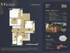 Prodej bytu 3+kk, Břasy, 68 m2
