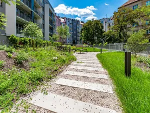 Pronájem bytu 1+kk, Praha - Vysočany, Bassova, 28 m2