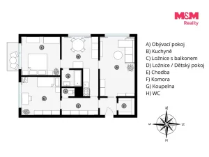 Prodej bytu 3+1, Praha - Záběhlice, Švehlova, 72 m2