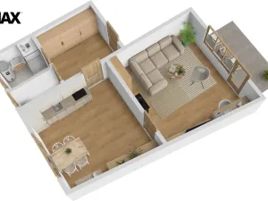 Prodej bytu 1+1, Hronov, Husova, 50 m2