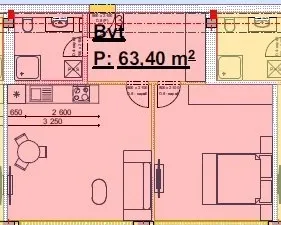 Pronájem bytu 2+kk, Praha - Čakovice, Schoellerova, 63 m2