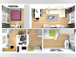 Pronájem bytu 3+1, Praha - Malešice, Tuchorazská, 72 m2