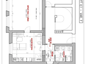 Pronájem bytu 2+kk, Děčín, Kamenická, 51 m2