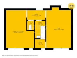 Pronájem bytu 2+kk, Vsetín, Na Kamencoch, 41 m2