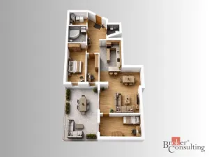 Pronájem bytu 4+kk, Praha - Hlubočepy, Voskovcova, 179 m2