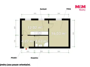 Pronájem bytu 1+1, Sušice - Sušice II, V Drahelinkách, 37 m2