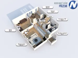 Prodej rodinného domu, Nebahovy - Jelemek, 139 m2