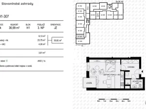 Pronájem bytu 1+kk, Olomouc, Loudova, 36 m2