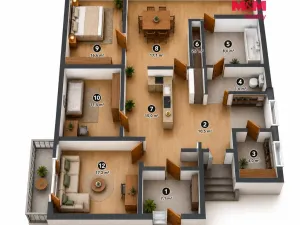 Prodej bytu 3+1, Havlíčkův Brod, Ledečská, 69 m2