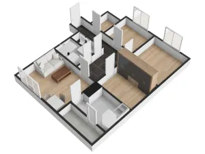 Pronájem bytu 3+1, Praha - Háje, Anežky Malé, 77 m2