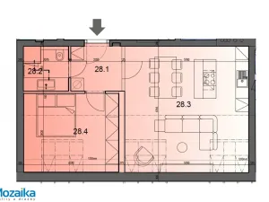 Pronájem bytu 2+kk, Praha - Žižkov, U Rajské zahrady, 61 m2