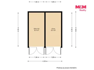 Prodej chaty, Oslnovice, 76 m2