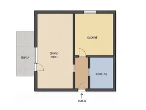 Prodej bytu 1+1, Trutnov - Poříčí, Voletinská, 43 m2