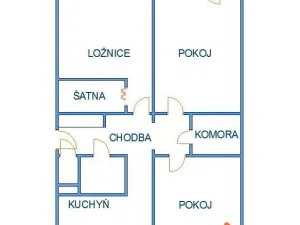 Pronájem bytu 3+1, Orlová, Okružní, 83 m2