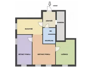 Prodej bytu 3+1, Trutnov - Poříčí, Voletinská, 87 m2