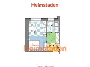 Pronájem bytu 1+kk, Karviná - Ráj, Sovova, 27 m2