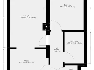 Pronájem bytu 2+kk, Kladno - Kročehlavy, Holandská, 50 m2
