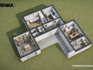 Pronájem kanceláře, Velká Bystřice, Nádražní I, 75 m2