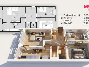 Prodej bytu 3+1, Kladno, M. Švabinského, 72 m2