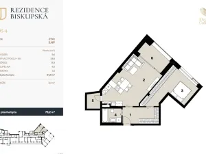 Prodej bytu 2+kk, Ostrava - Moravská Ostrava, Biskupská, 65 m2