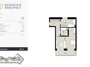 Prodej bytu 2+kk, Ostrava - Moravská Ostrava, Biskupská, 51 m2
