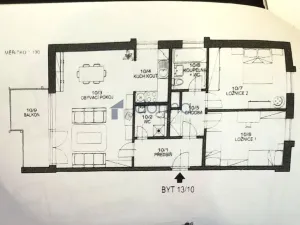 Pronájem bytu 3+kk, Praha, Podvinný mlýn, 80 m2