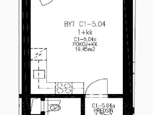 Pronájem bytu 1+kk, Brno, Vídeňská, 31 m2