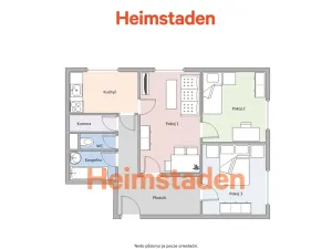 Pronájem bytu 3+1, Karviná - Nové Město, tř. Osvobození, 75 m2