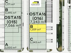Pronájem skladu, Ostrava - Hrabová, K Zyfu, 1359 m2